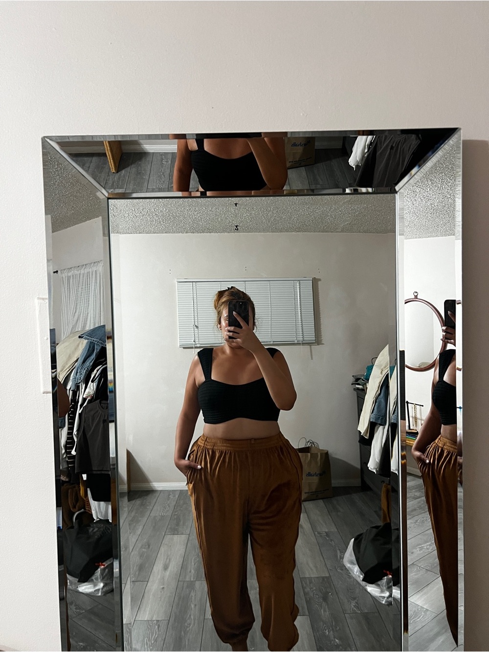 Black crop top